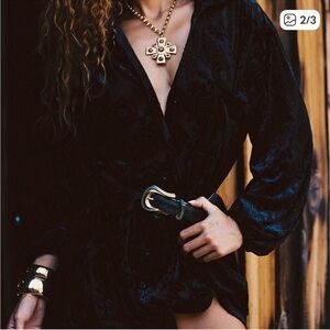 12th Tribe Black Mini Dress